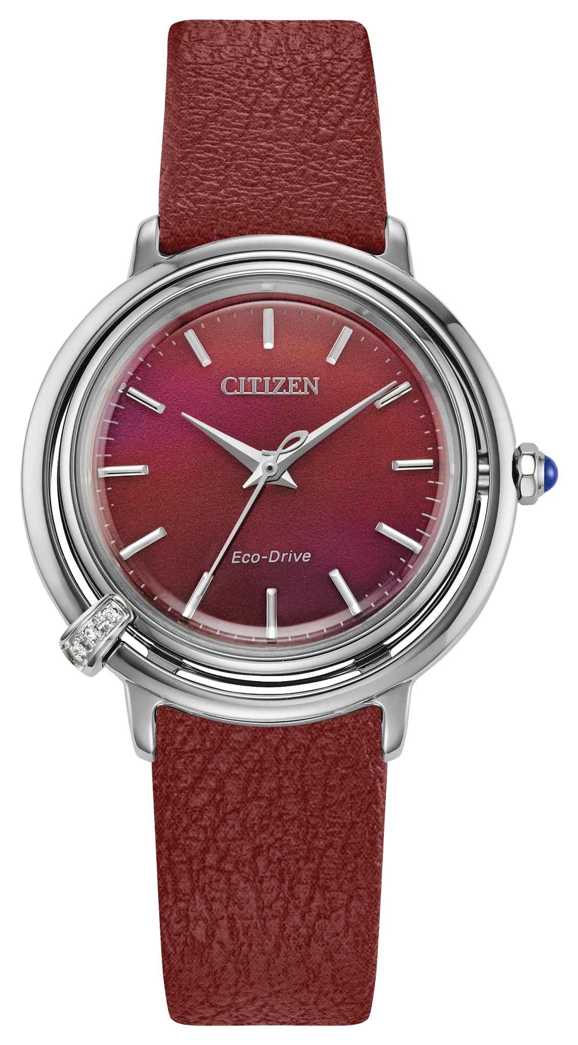 Citizen L Arcly Red Dial Stainless Steel Bracelet EM1091-67X | CITIZEN